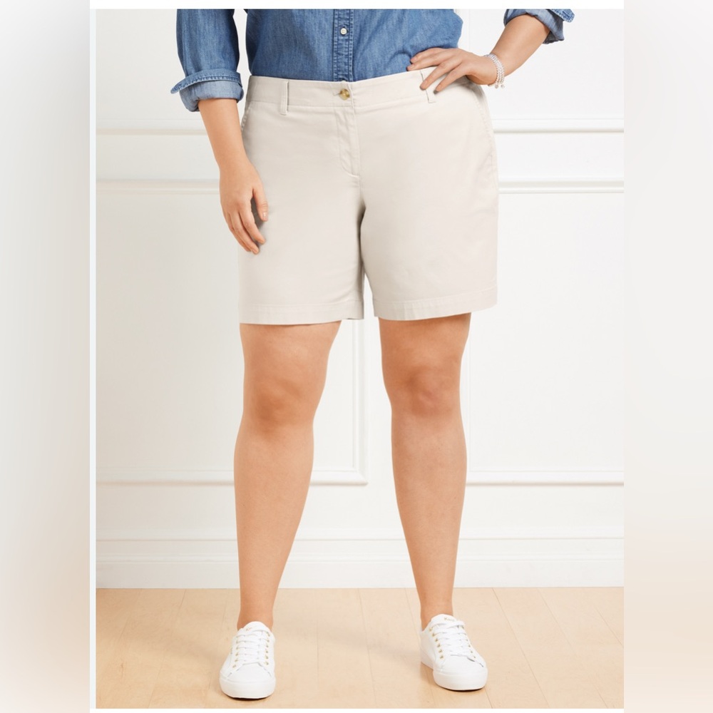 Talbots Relaxed Chino Beige Women's Shorts